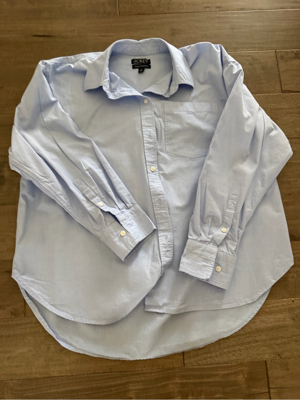 J. Crew Light Blue women’s Button-Down Oxford shirt - Picture 4 of 5